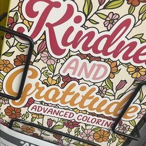 Floral Coloring Book with Kindness and Gratitude Theme